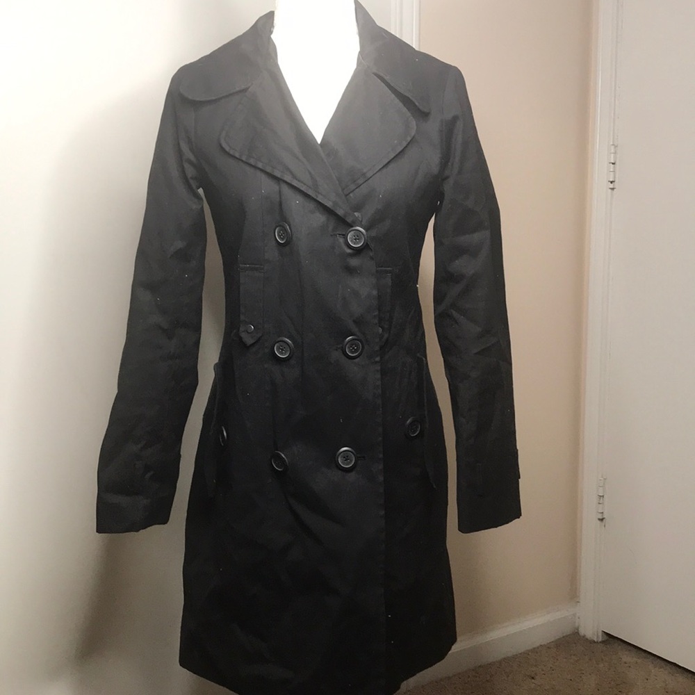 Black trench coat